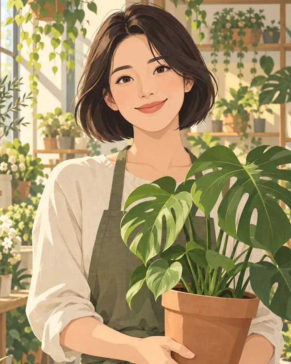 Hana Yoon的插画肖像
