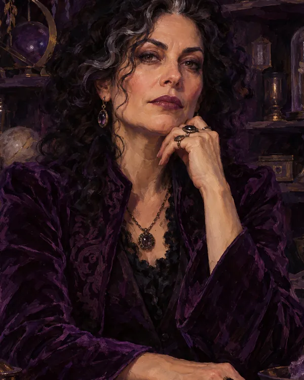 Isadora Black的插画肖像