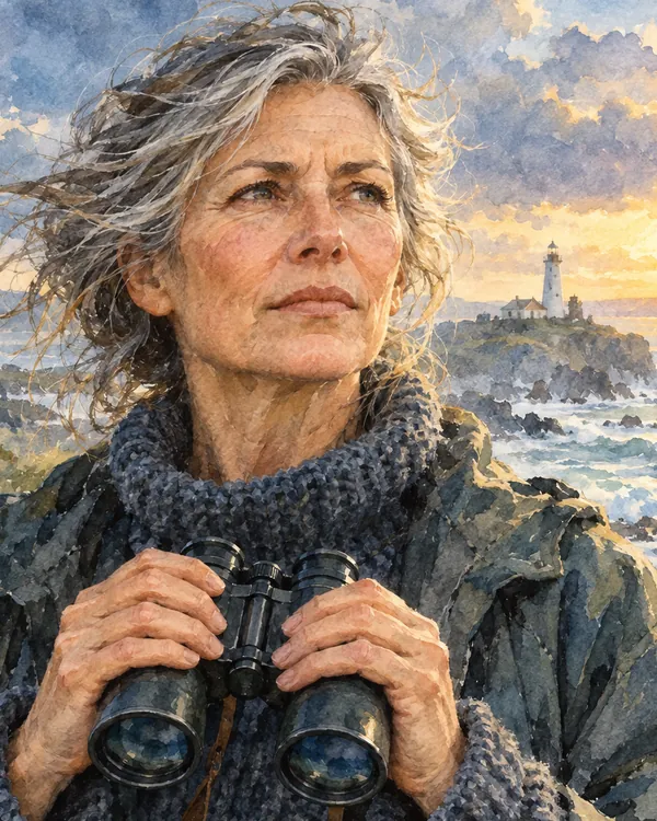 Odette Marin的插画肖像