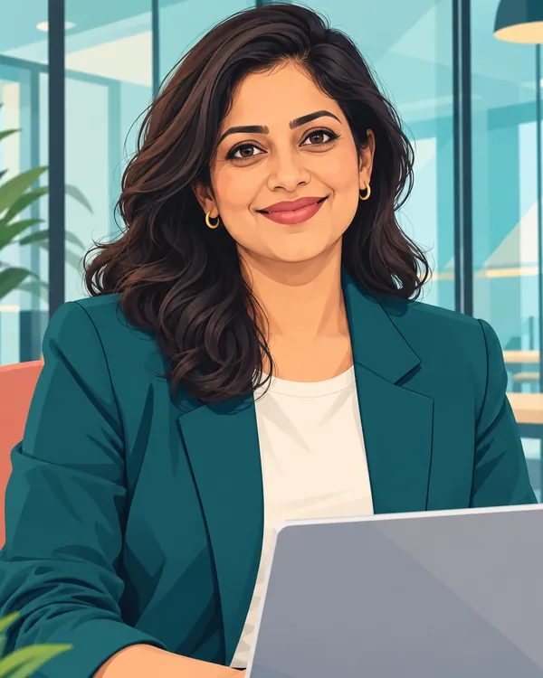 Priya Iyer的插画肖像
