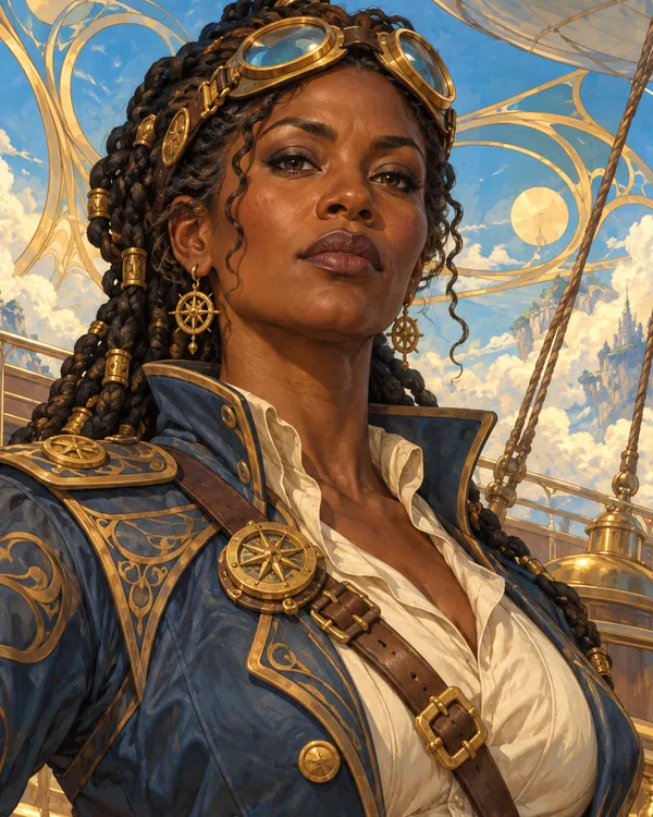 Captain Sefa Ndiaye的插画肖像