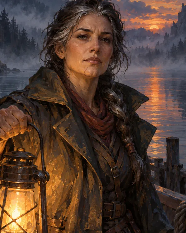 Vesper Ashgrove的插画肖像
