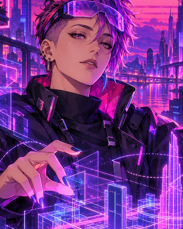 Illustrated portrait of Zero